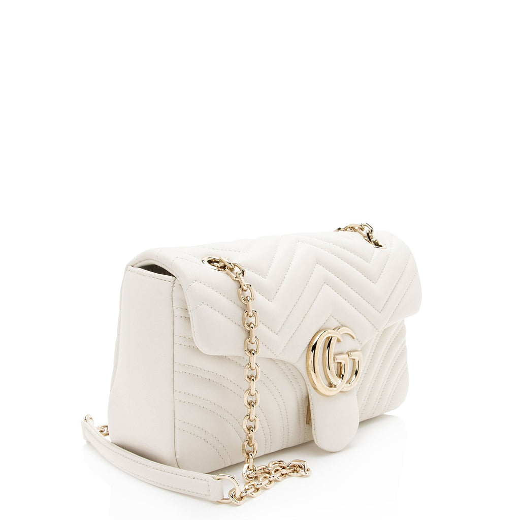 Gucci Matelasse Leather GG Marmont Medium Flap Bag