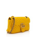 Gucci Matelasse Leather GG Marmont Medium Flap Bag