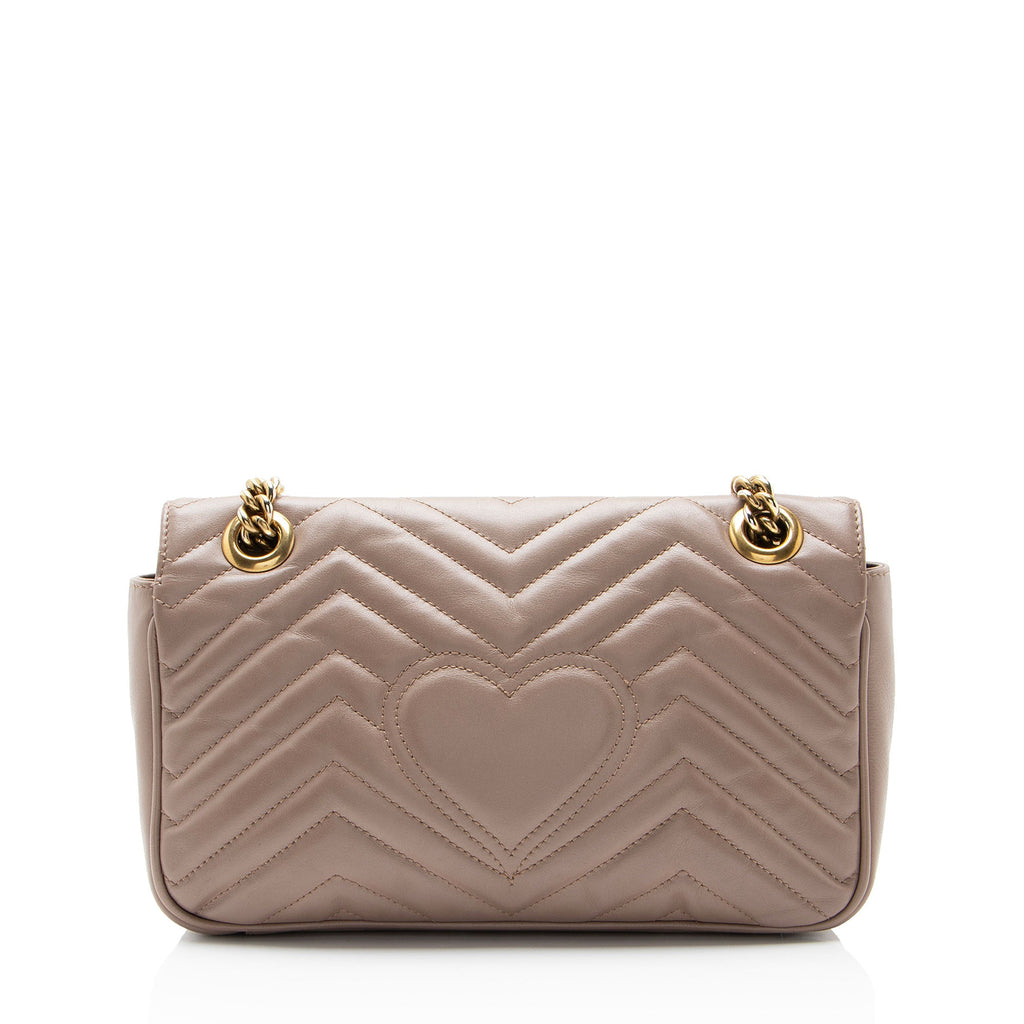 Gucci Matelasse Leather GG Marmont Medium Flap Bag