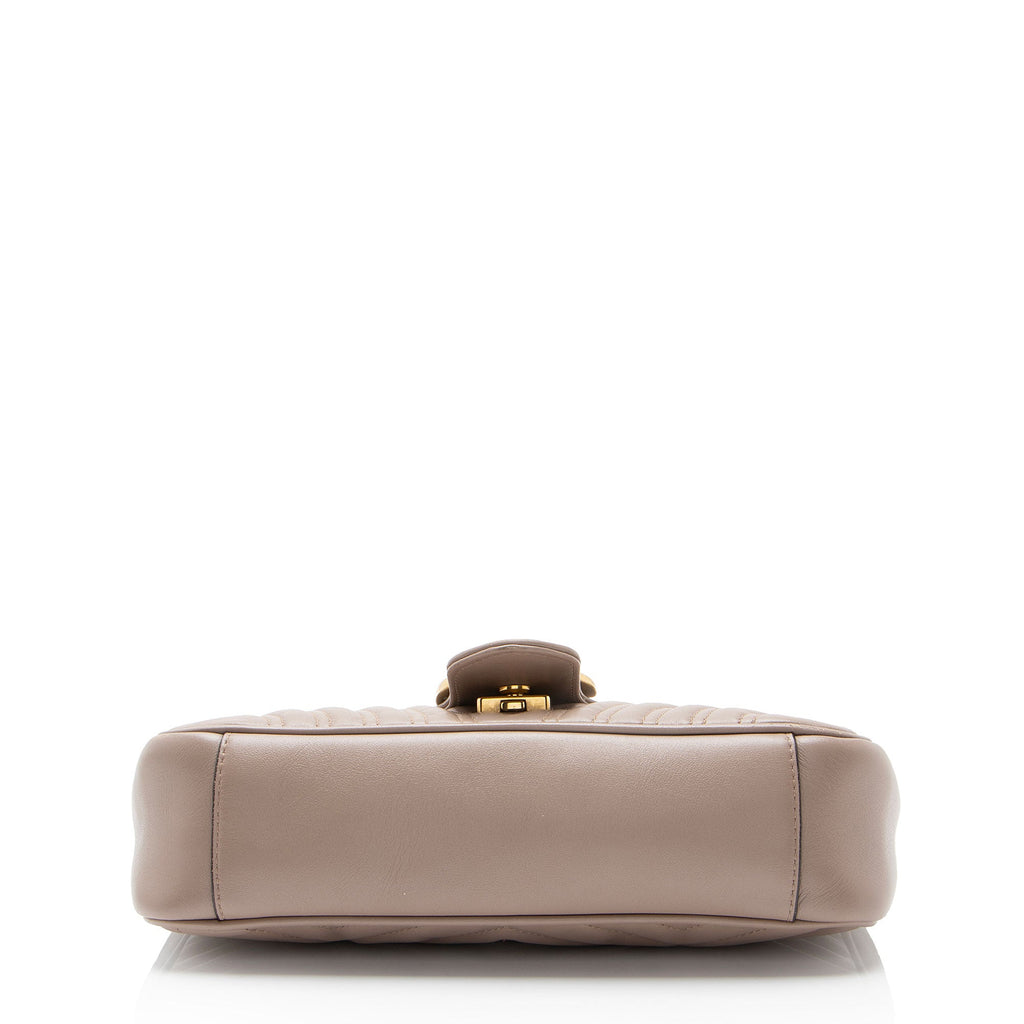 Gucci Matelasse Leather GG Marmont Medium Flap Bag