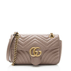 Gucci Matelasse Leather GG Marmont Medium Flap Bag