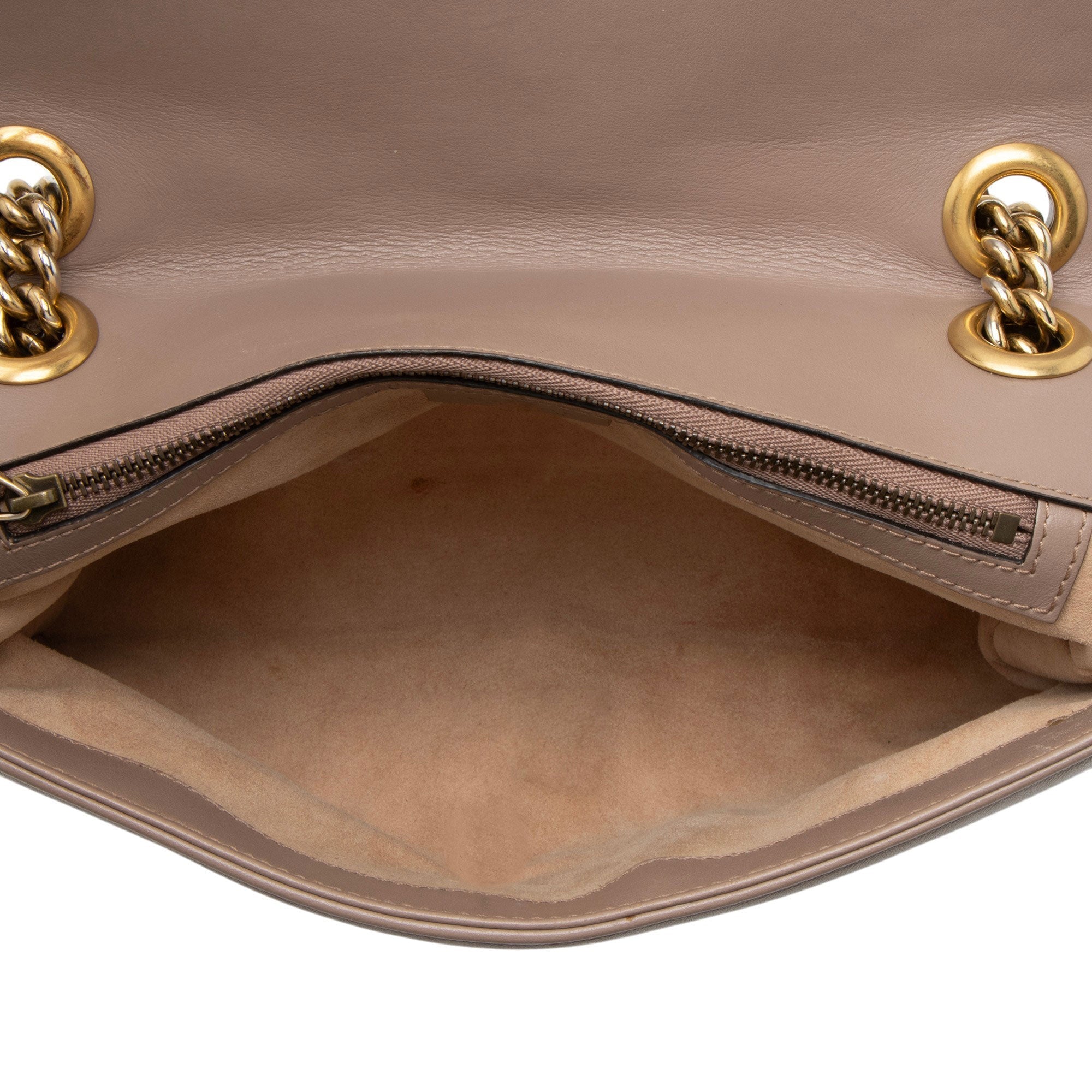 Gucci Matelasse Leather GG Marmont Medium Flap Bag
