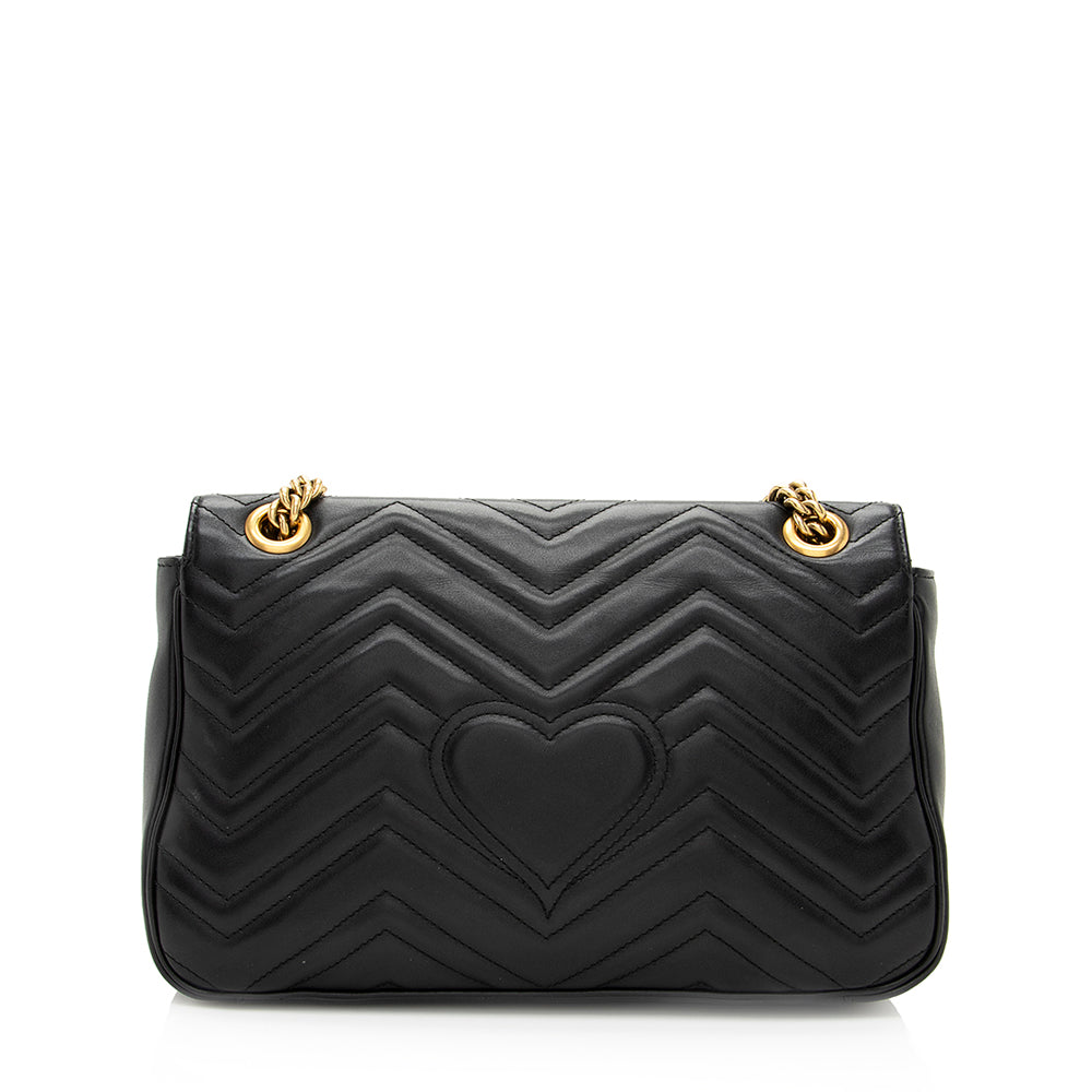 Gucci Matelasse Leather GG Marmont Medium Shoulder Bag (SHF-19739)