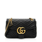 Gucci Matelasse Leather GG Marmont Medium Shoulder Bag (SHF-19739)