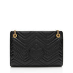Gucci Matelasse Leather GG Marmont Medium Slim Open Shoulder Bag