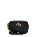 Gucci Matelasse Leather GG Marmont Mini Bag (SHF-19244)