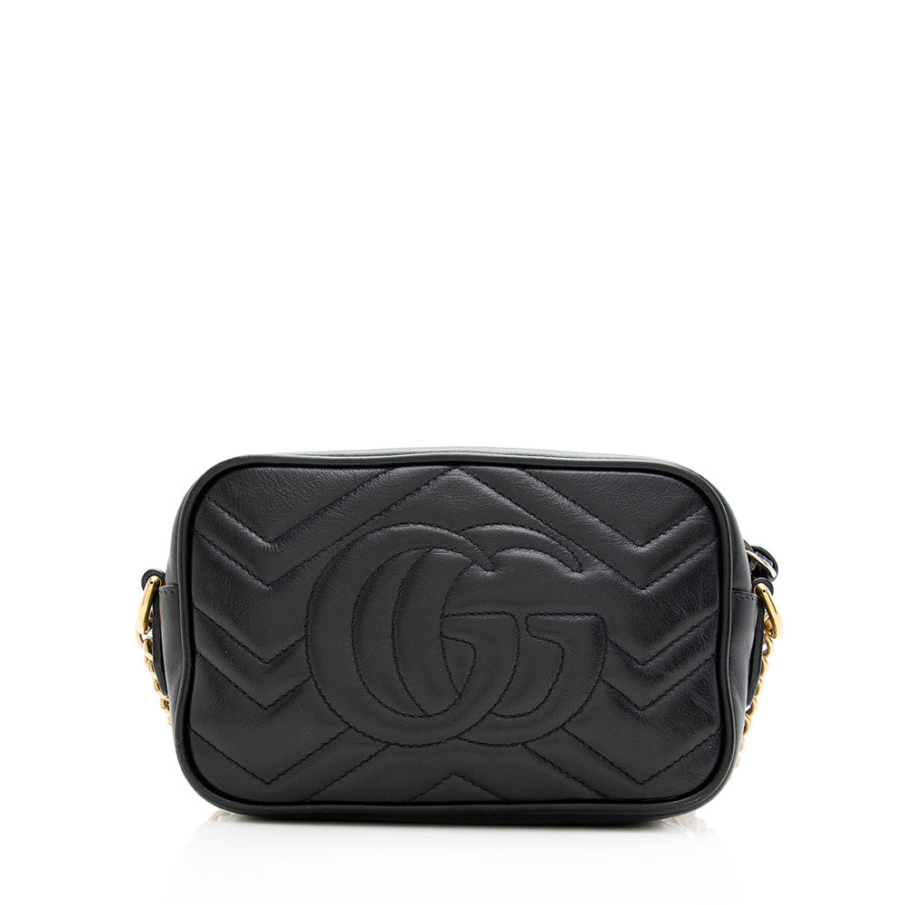 Gucci Matelasse Leather GG Marmont Mini Bag (SHF-19626)