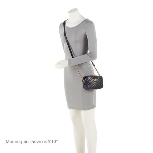 Gucci Matelasse Leather GG Marmont Mini Bag (SHF-21623)