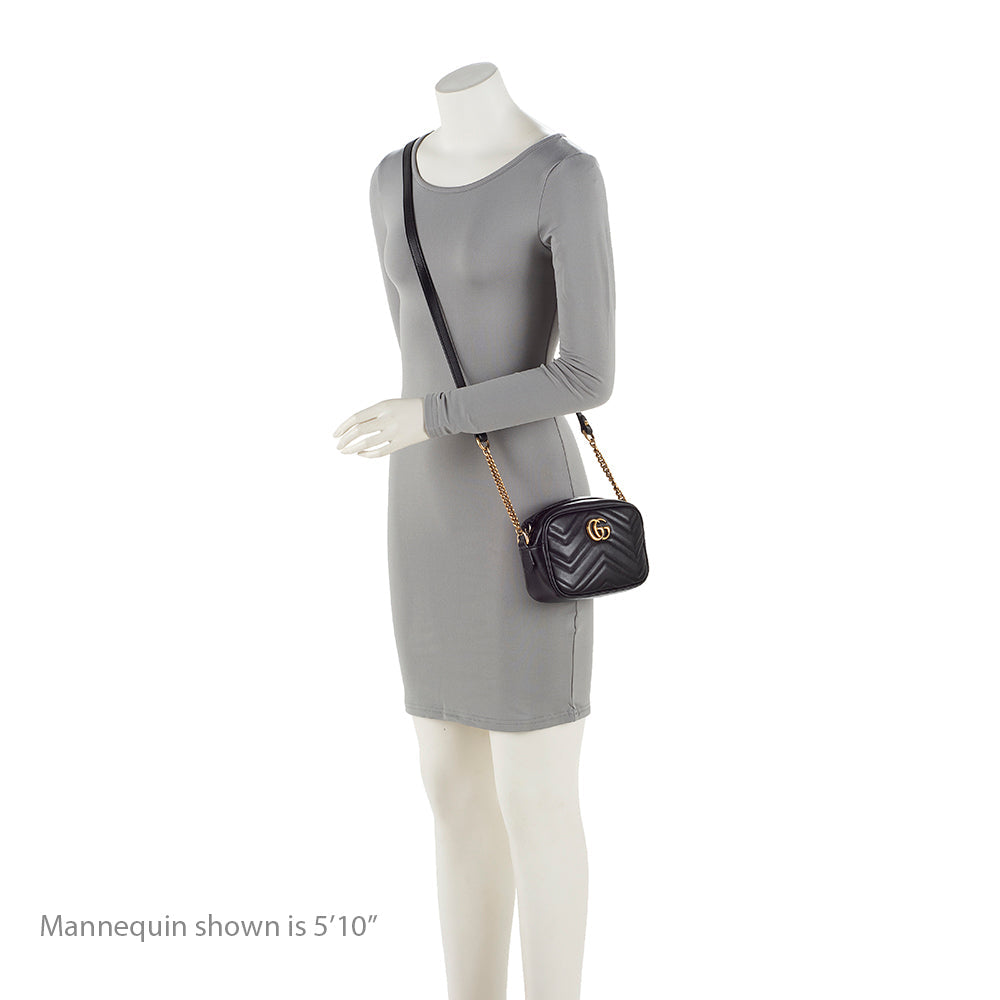 Gucci Matelasse Leather GG Marmont Mini Bag (SHF-K2ithf)