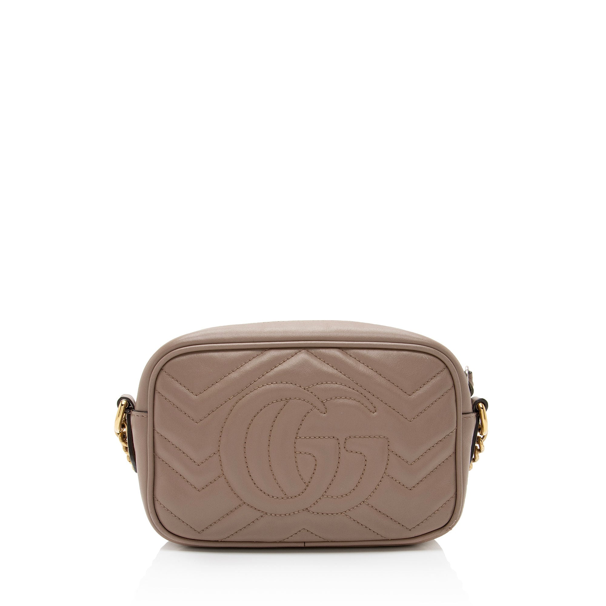 Gucci Matelasse Leather GG Marmont Mini Bag (SHF-rnywkF)