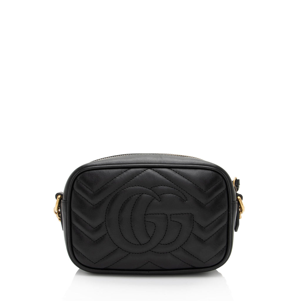 Gucci Matelasse Leather GG Marmont Mini Bag (SHF-3G1w1x)