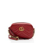 Gucci Matelasse Leather GG Marmont Mini Camera Bag