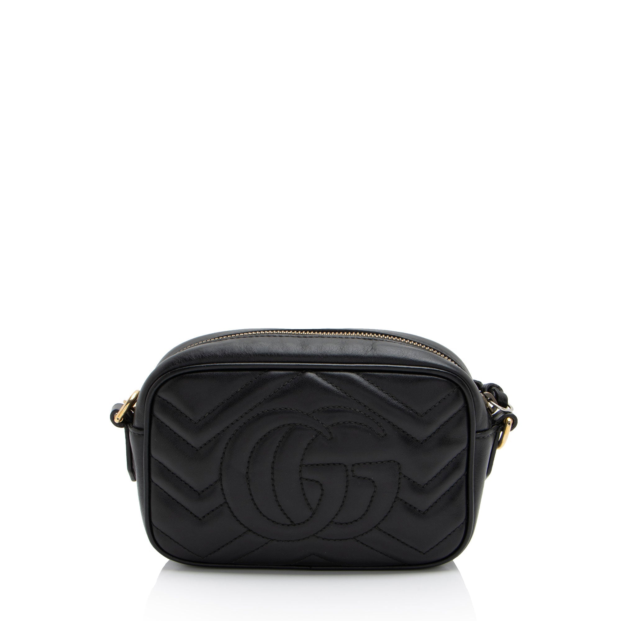 Gucci Matelasse Leather GG Marmont Mini Bag (SHF-MMurmE)