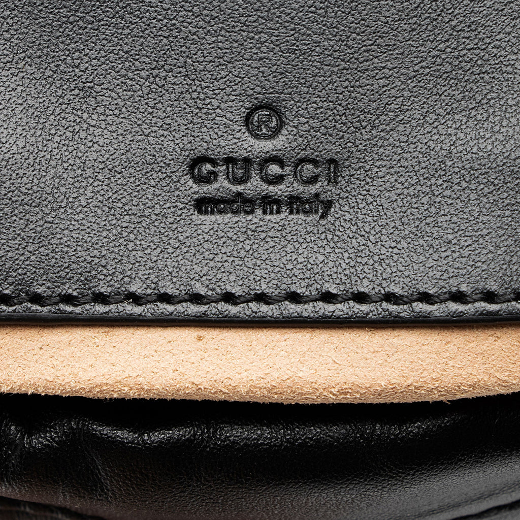Gucci Matelasse Leather GG Marmont Mini Bucket Bag (SHF-81NEzE)