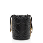 Gucci Matelasse Leather GG Marmont Mini Bucket Bag