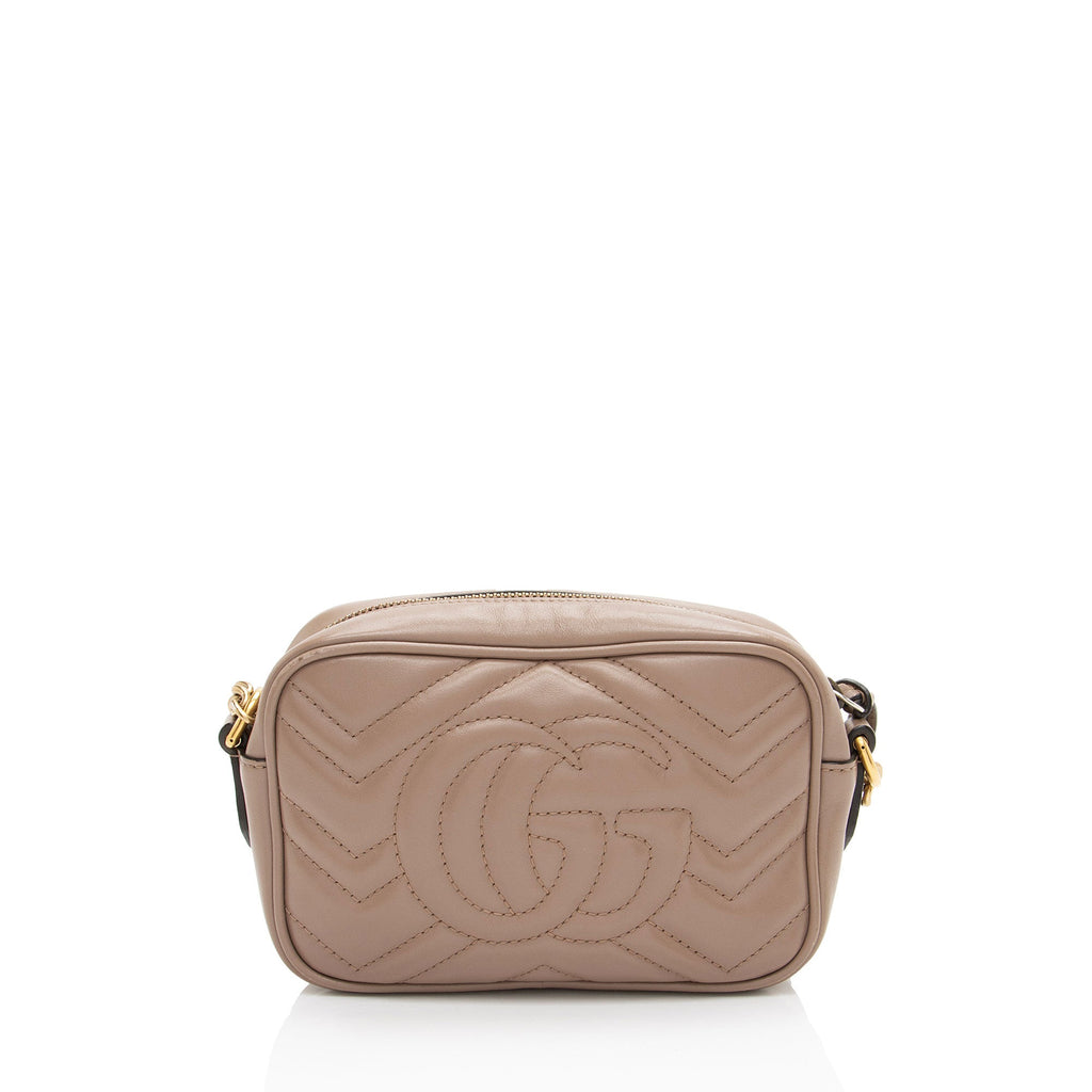 Gucci Matelasse Leather GG Marmont Mini Camera Bag