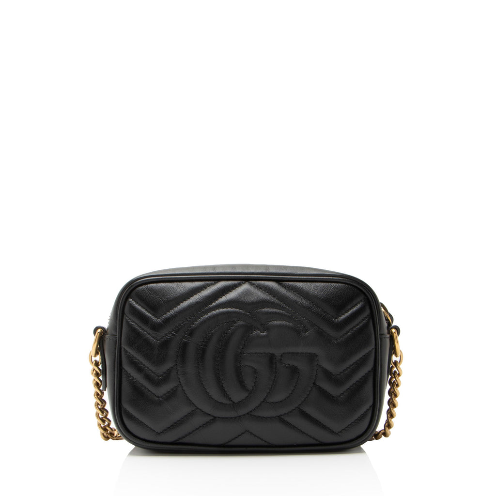 Gucci Matelasse Leather GG Marmont Mini Camera Bag