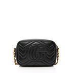 Gucci Matelasse Leather GG Marmont Mini Camera Bag