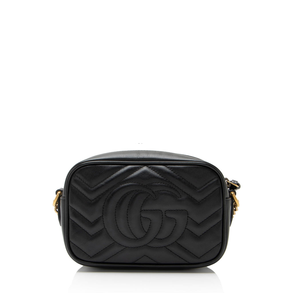 Gucci Matelasse Leather GG Marmont Mini Camera Bag