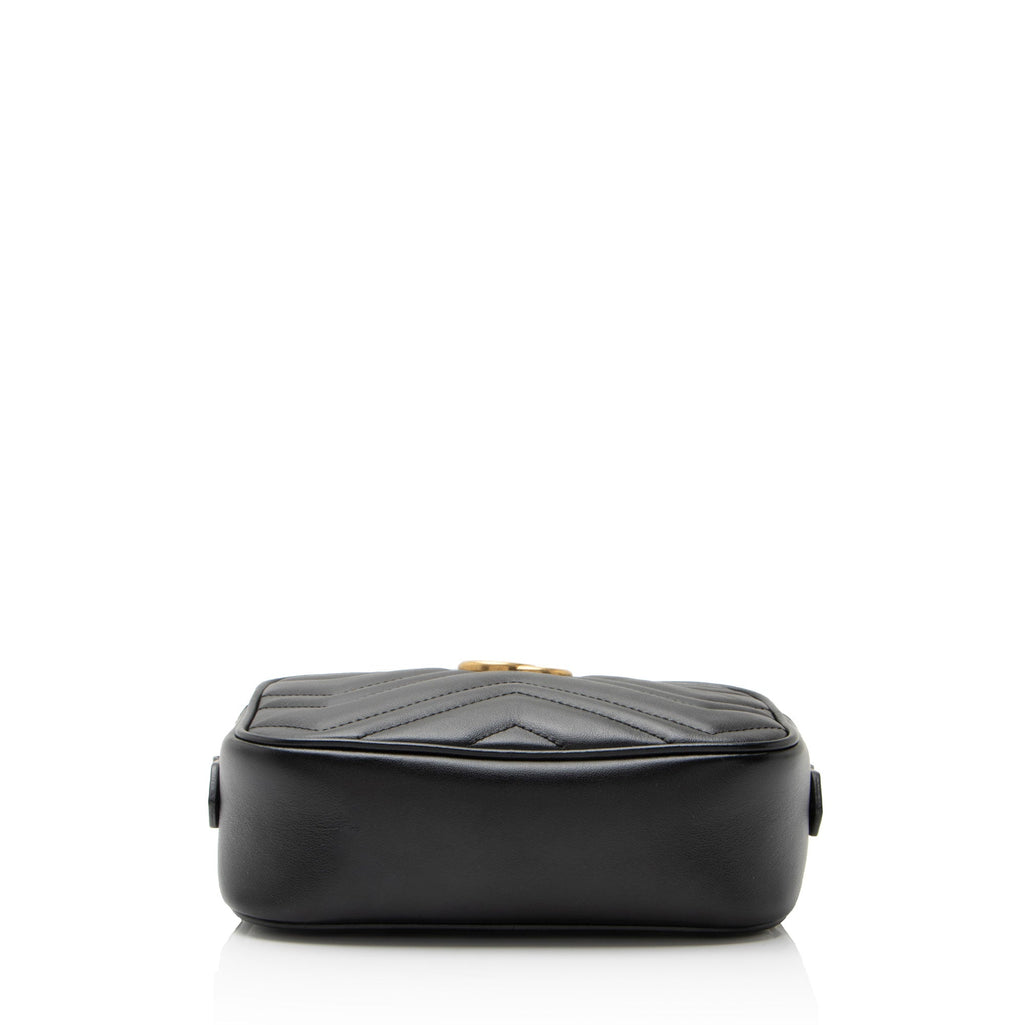 Gucci Matelasse Leather GG Marmont Mini Camera Bag
