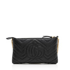 Gucci Matelasse Leather GG Marmont Mini Chain Bag (SHF-6frD2R)