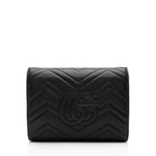 Gucci Matelasse Leather GG Marmont Mini Square Chain Bag (SHF-WW8qZG)