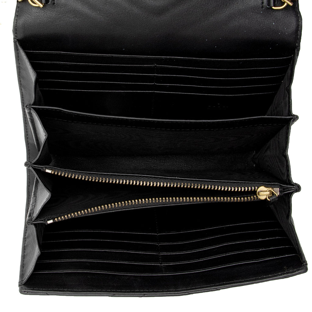 Gucci Matelasse Leather GG Marmont Mini Square Chain Bag (SHF-WW8qZG)