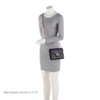 Gucci Matelasse Leather GG Marmont Mini Square Chain Bag (SHF-WW8qZG)