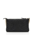 Gucci Matelasse Leather GG Marmont Mini Chain Bag (SHF-0W5BH4)