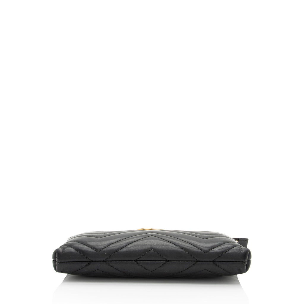 Gucci Matelasse Leather GG Marmont Mini Chain Bag (SHF-0W5BH4)