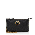 Gucci Matelasse Leather GG Marmont Mini Chain Bag (SHF-0W5BH4)