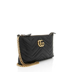 Gucci Matelasse Leather GG Marmont Mini Chain Bag (SHF-0W5BH4)