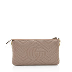 Gucci Matelasse Leather GG Marmont Mini Chain Bag