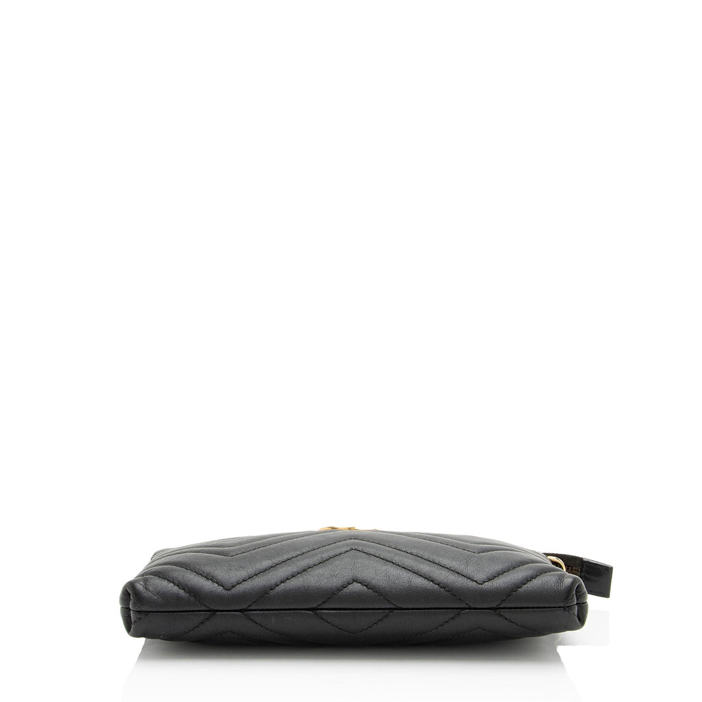 Gucci Matelasse Leather GG Marmont Mini Chain Bag