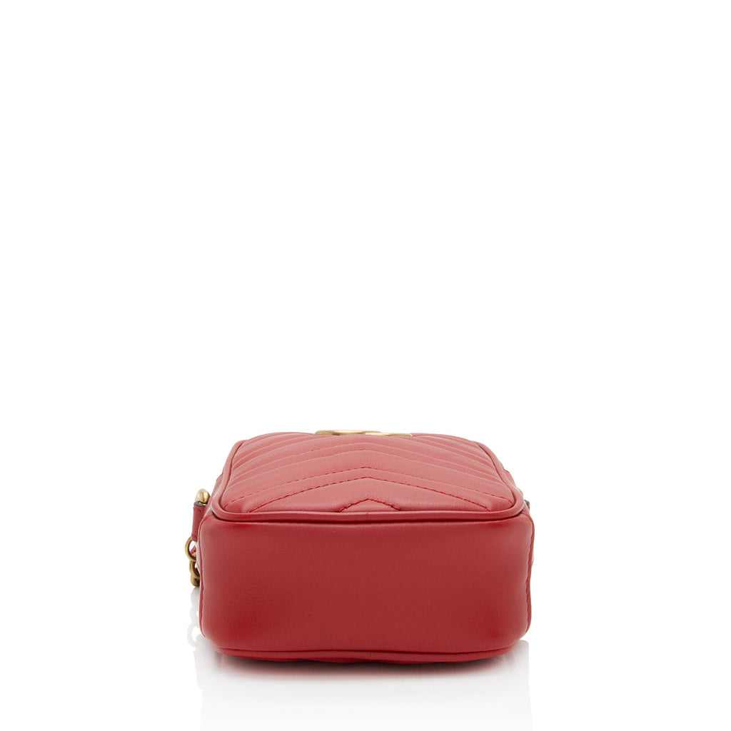 Gucci Matelasse Leather GG Marmont Mini Crossbody (SHF-bZrNN4)