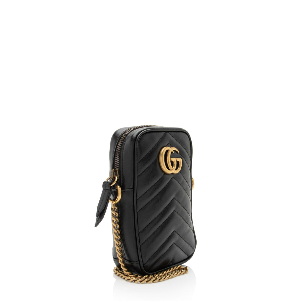 Gucci Matelasse Leather GG Marmont Mini Crossbody (SHF-1qHFM7)