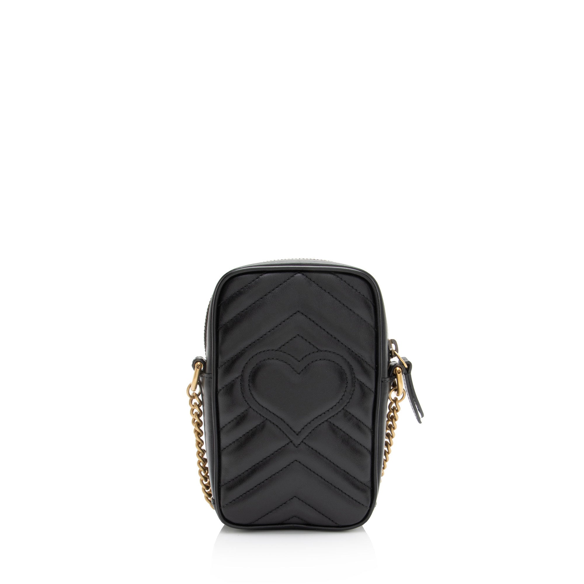 Gucci Matelasse Leather GG Marmont Mini Crossbody