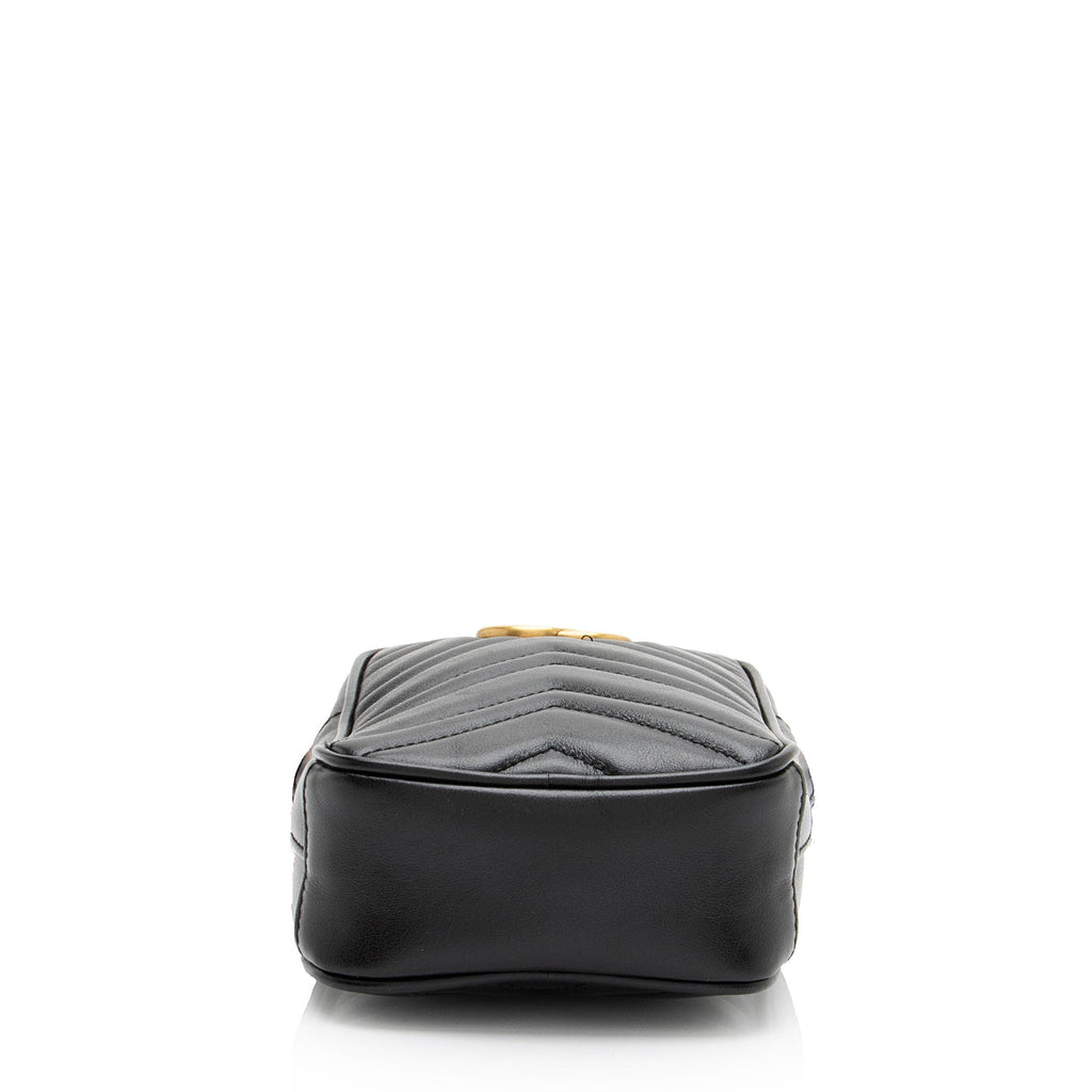 Gucci Matelasse Leather GG Marmont Mini Crossbody