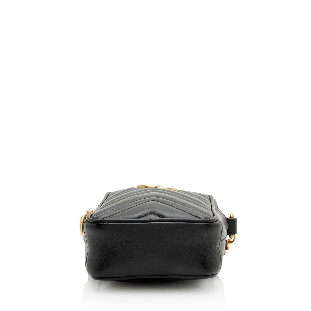 Gucci Matelasse Leather GG Marmont Mini Crossbody