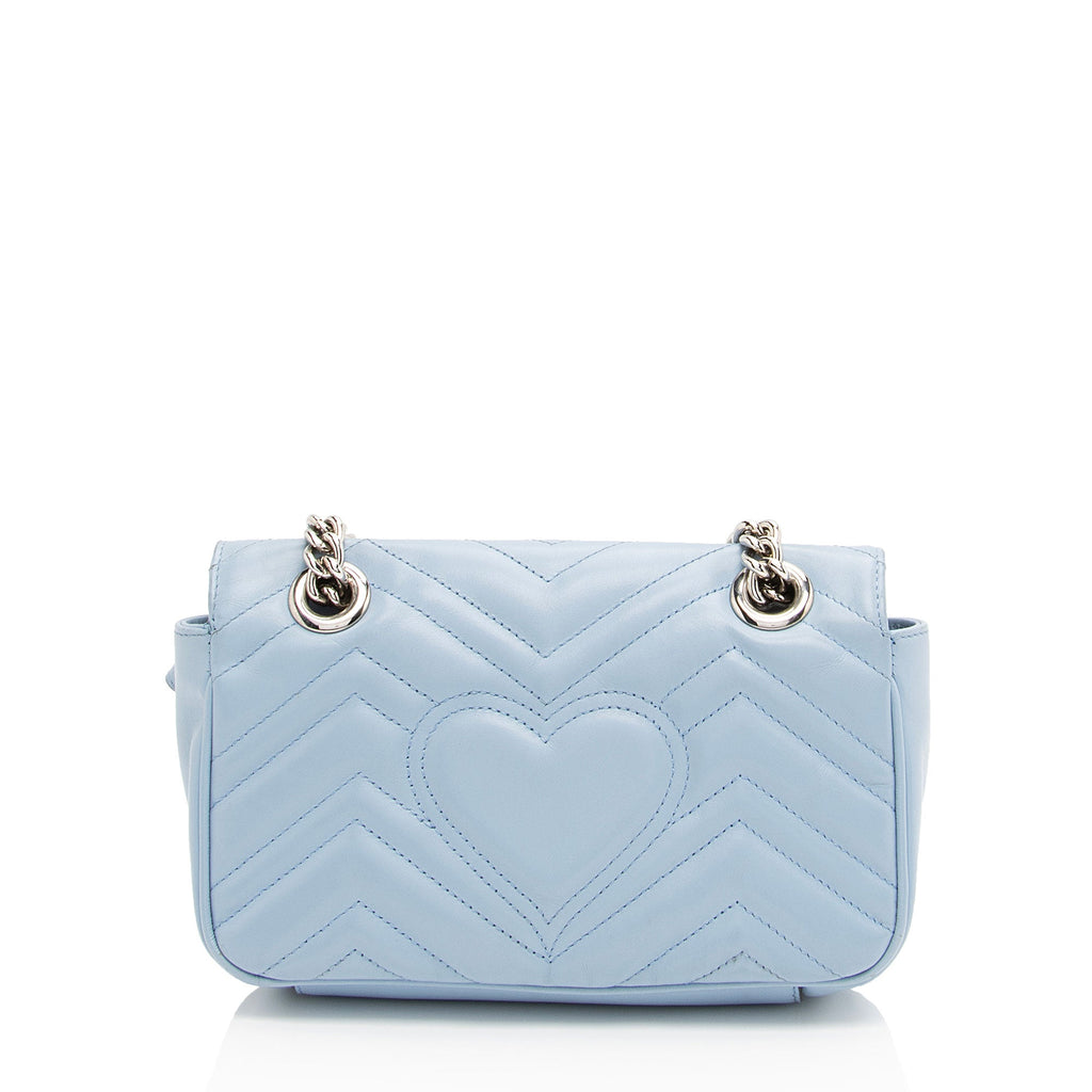 Gucci Matelasse Leather GG Marmont Mini Flap Bag - FINAL SALE (SHF-pWKcM1)