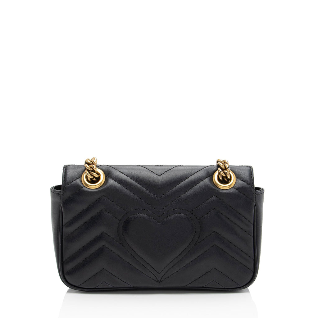 Gucci Matelasse Leather GG Marmont Mini Flap Bag