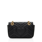 Gucci Matelasse Leather GG Marmont Small Flap Bag