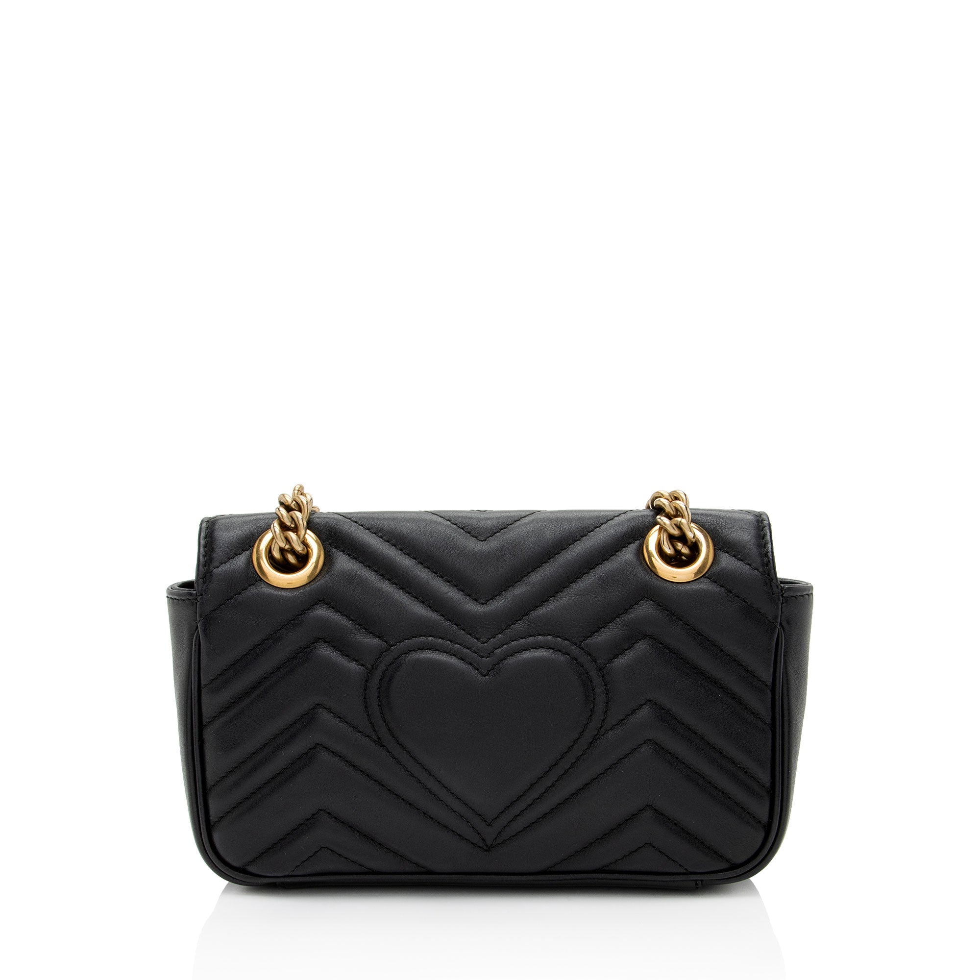 Gucci Matelasse Leather GG Marmont Small Flap Bag