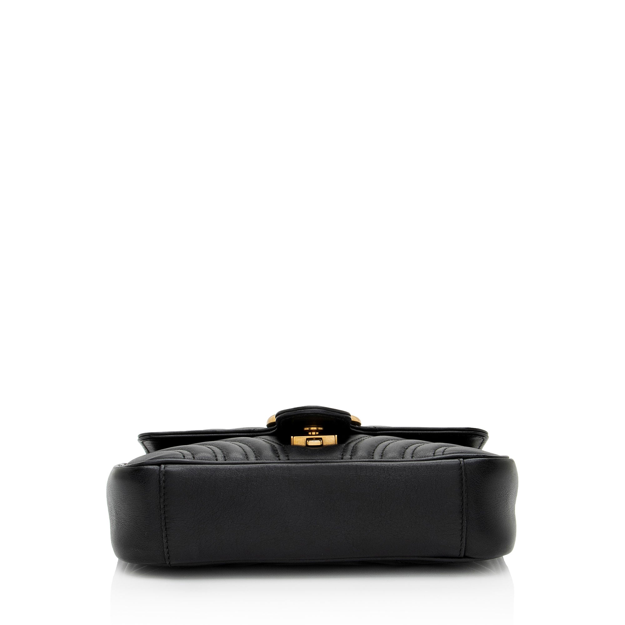 Gucci Matelasse Leather GG Marmont Small Flap Bag
