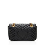 Gucci Matelasse Leather GG Marmont Small Flap Bag