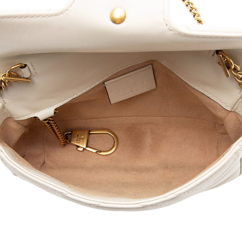 Gucci Matelasse Leather GG Marmont Mini Flap Bag