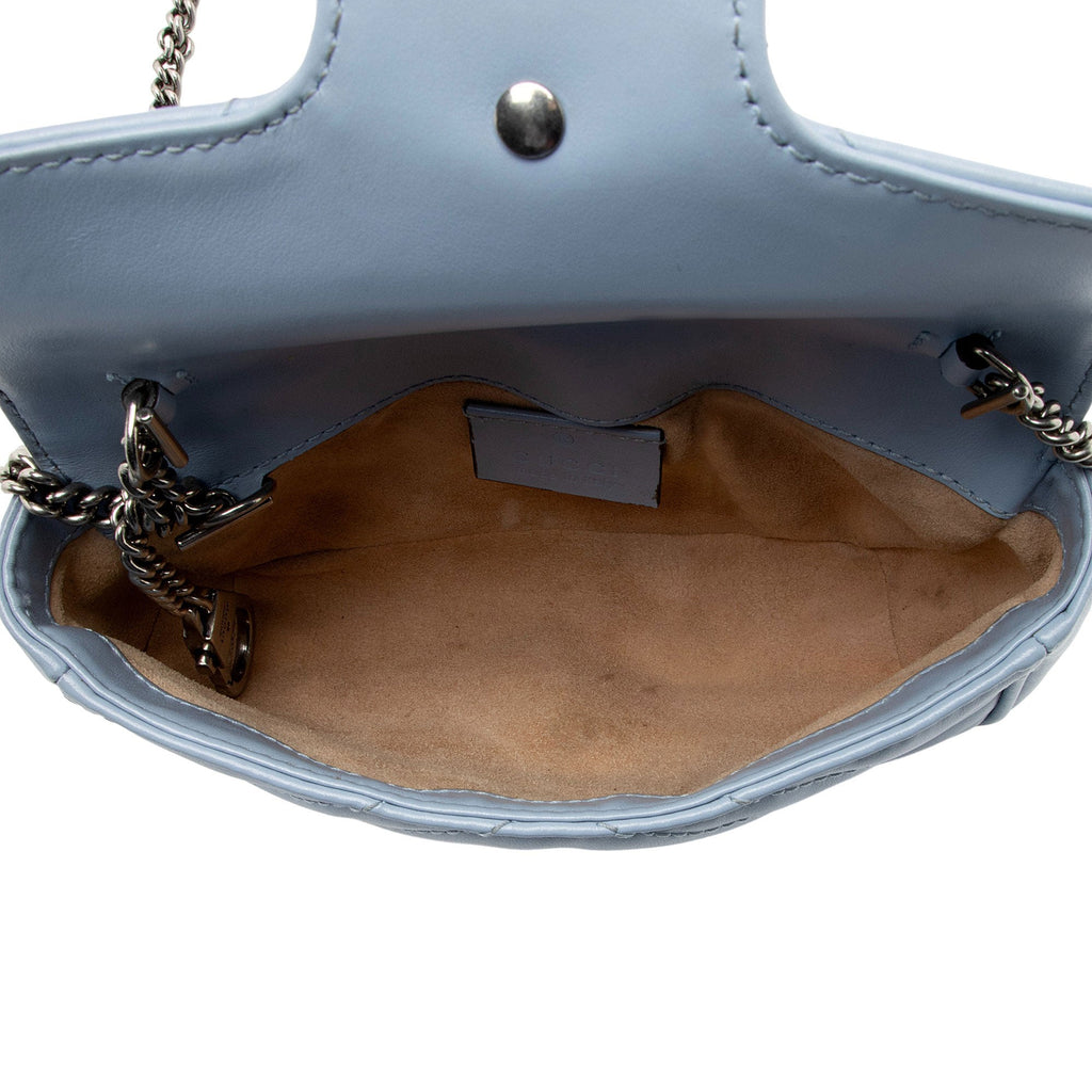 Gucci Matelasse Leather GG Marmont Mini Flap Bag