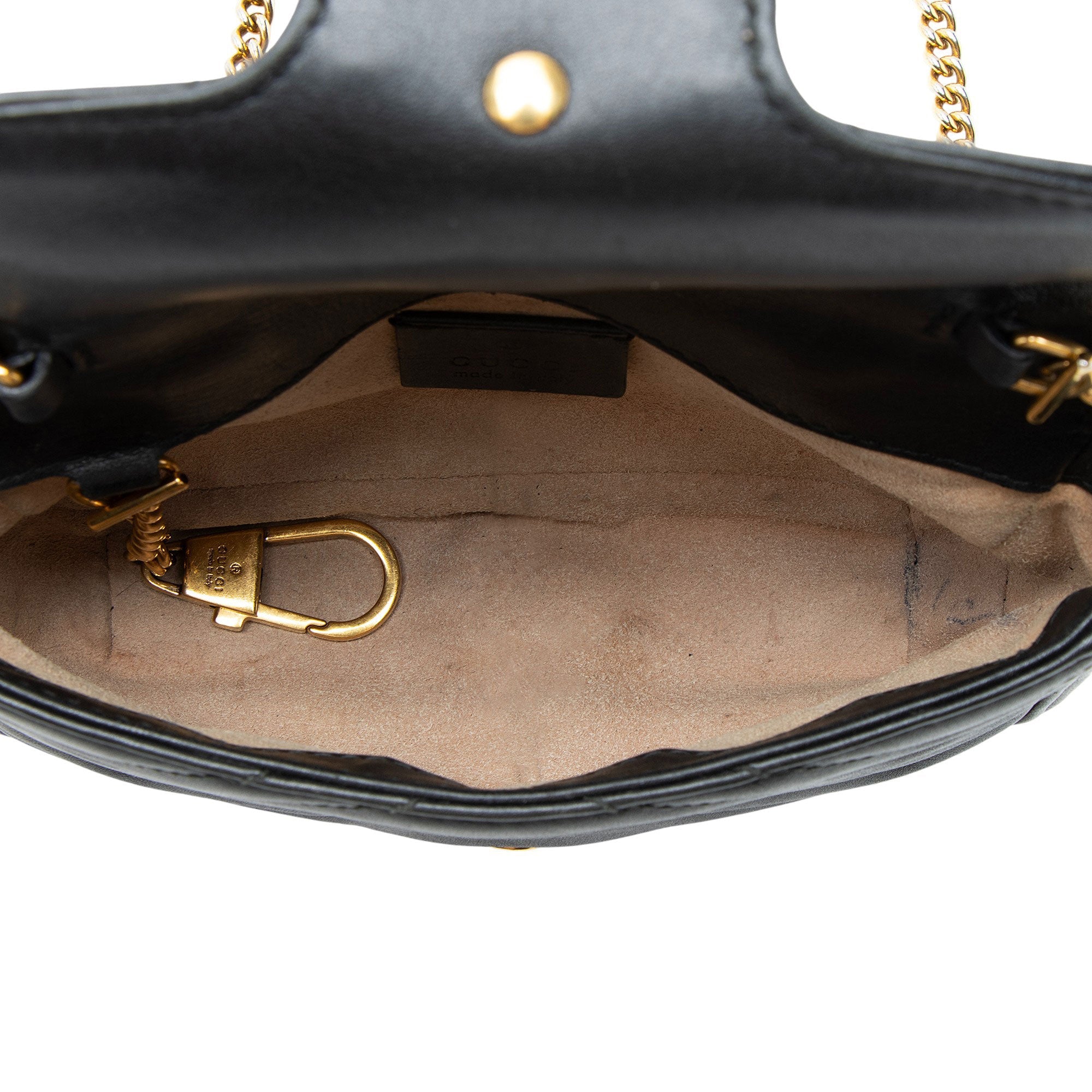 Gucci Matelasse Leather GG Marmont Mini Flap Bag