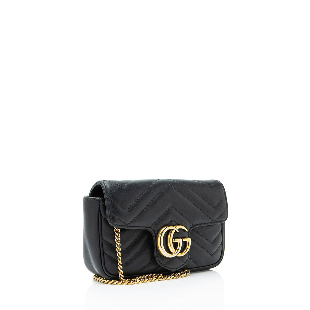 Gucci Matelasse Leather GG Marmont Mini Flap Bag