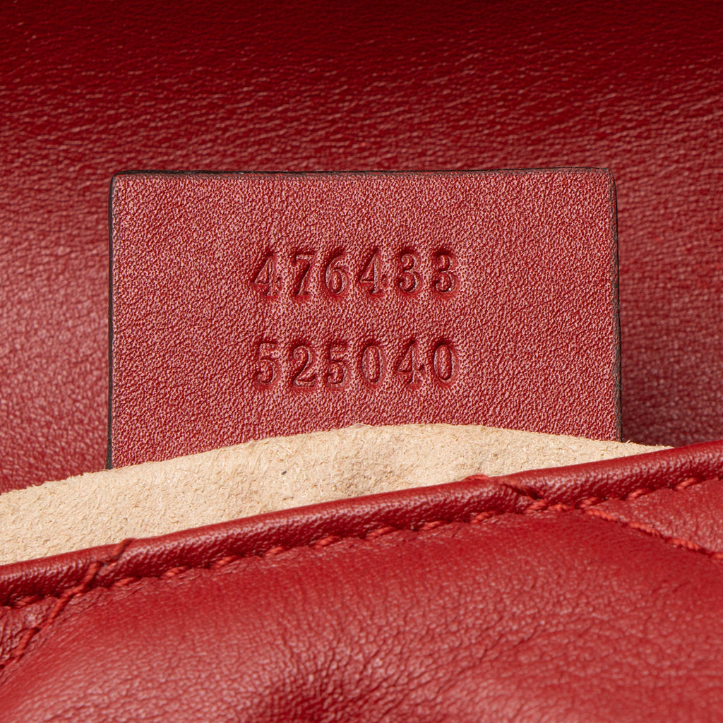 Gucci Matelasse Leather GG Marmont Mini Flap Bag